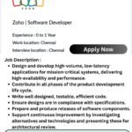 Zoho Hiring 2026